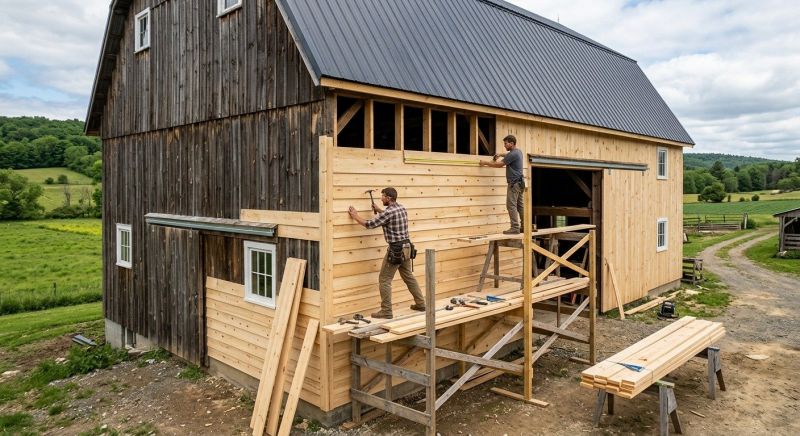 Barn Siding Installation in Saint Albans, VT