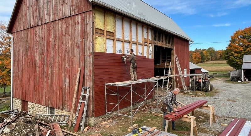 Barn Siding Replacement in Burlington, VT