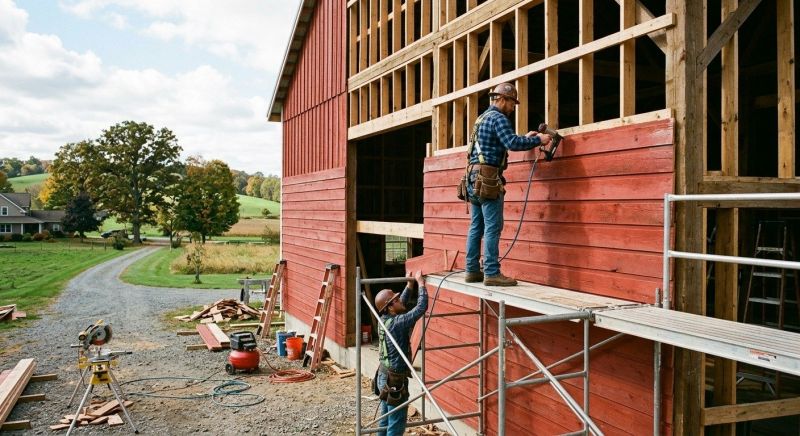 Barn Siding Replacement in Richford, VT