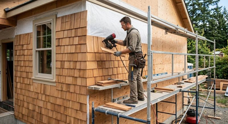 Cedar Siding Installation in Franklin, VT