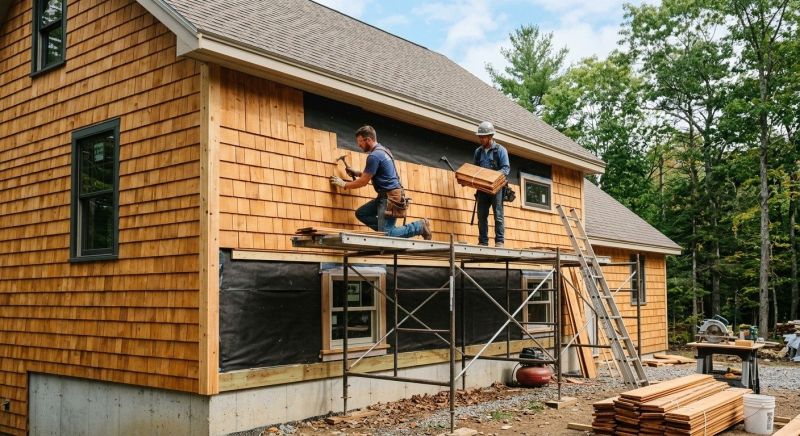 Cedar Siding Installation in Plattsburgh, NY