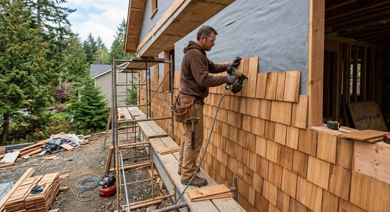 Cedar Siding Installation in Plattsburgh, NY