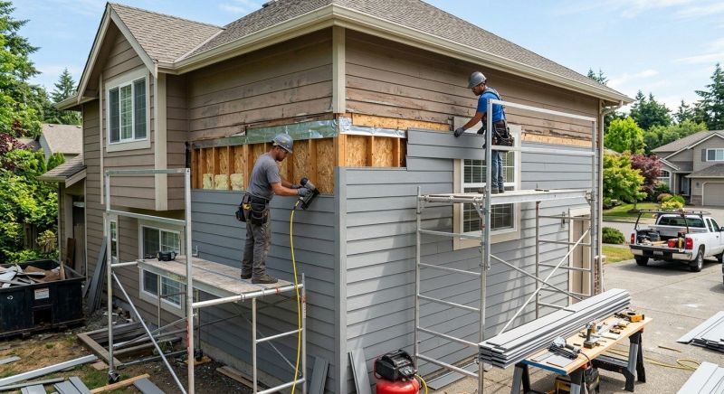 Cement Siding Installation in Milton, VT