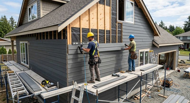 Cement Siding Installation in Milton, VT