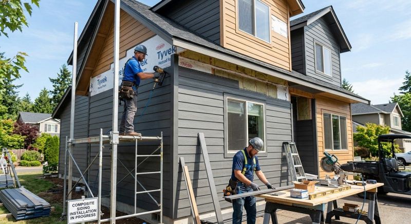 Composite Siding Installation in Franklin, VT