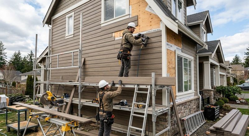 Composite Siding Installation in Montgomery Center, VT