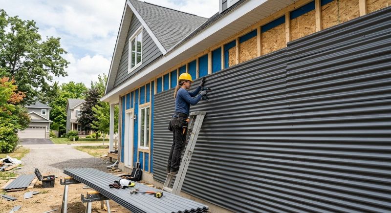Corrugated Siding Installation in Saint Albans, VT