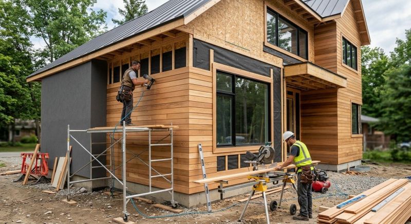 Faux Wood Siding Installation in Enosburg Falls, VT