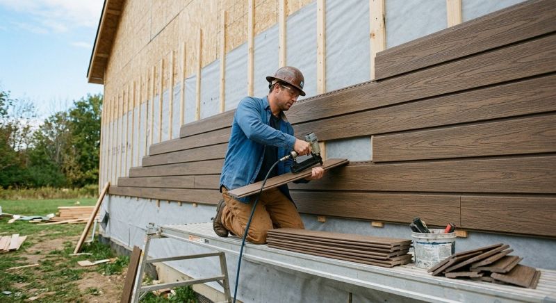 Faux Wood Siding Installation in Franklin, VT