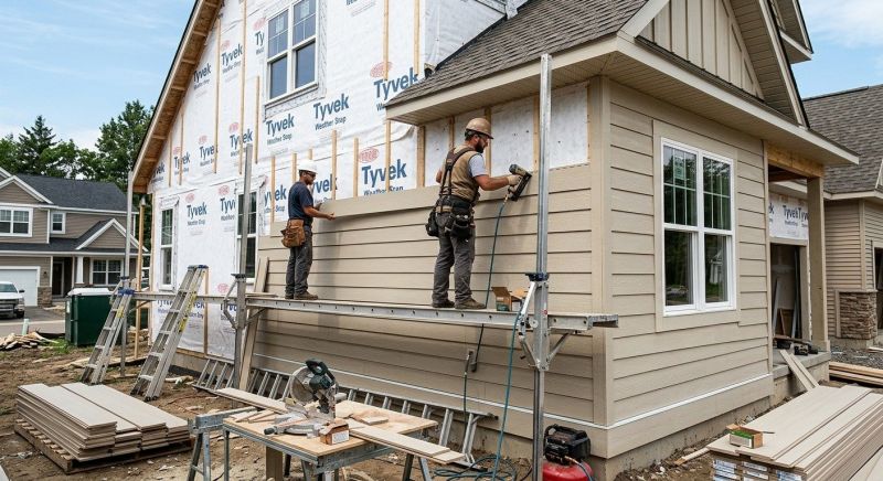 Fiber Siding Installation in Milton, VT