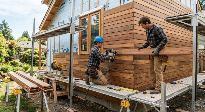 Hardwood Siding Installation in Enosburg Falls, VT