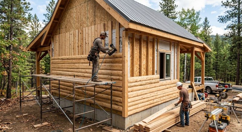 Log Siding Installation in Chittenden County, VT