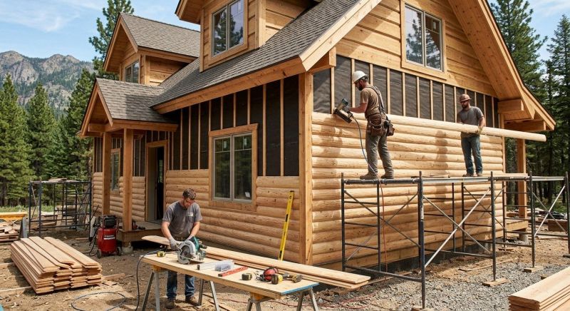Log Siding Installation in Chittenden County, VT