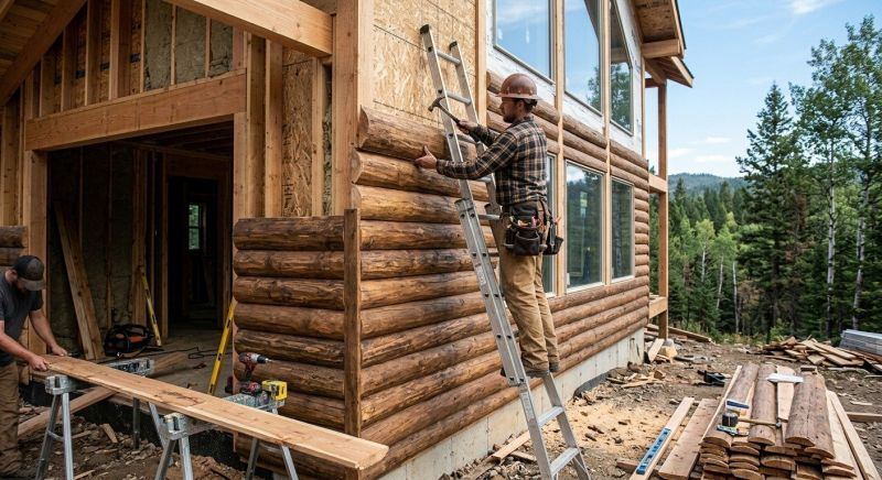 Log Siding Installation in Chittenden County, VT