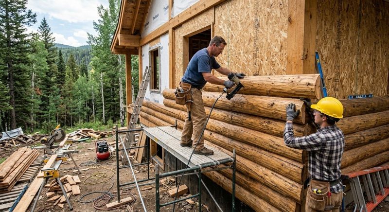 Log Siding Installation in Jeffersonville, VT