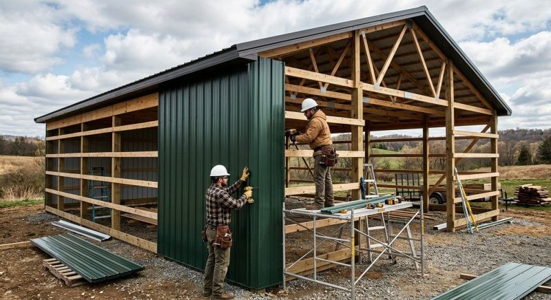 Metal Barn Siding Installation in Saint Albans, VT