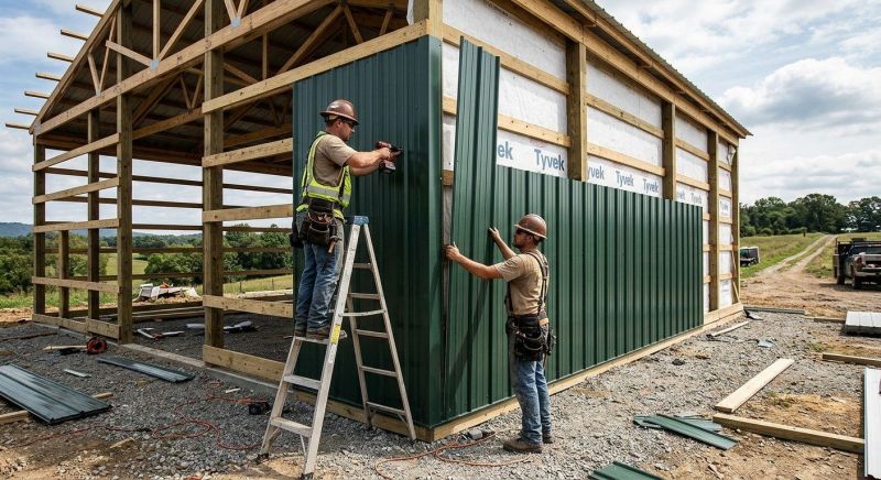 Metal Barn Siding Installation in Saint Albans, VT