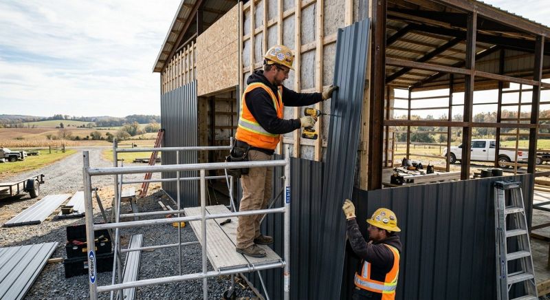 Metal Barn Siding Installation in Saint Albans, VT