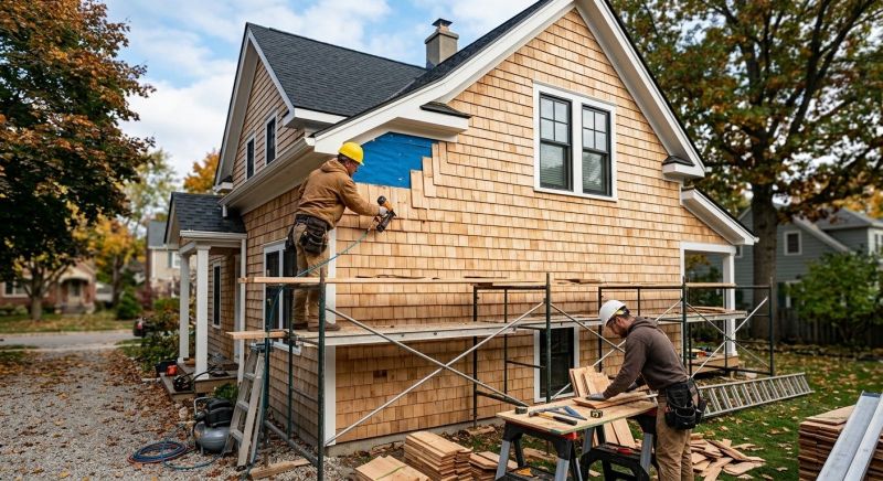 Shake Siding Installation in Franklin, VT