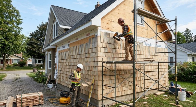 Shake Siding Installation in South Burlington, VT