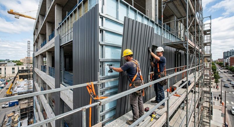 Steel Cladding Installation in Saint Albans, VT