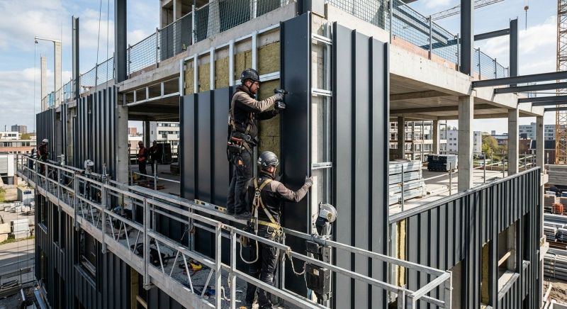 Steel Cladding Installation in Saint Albans, VT
