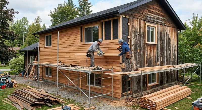 Wood Cladding Installation in Enosburg Falls, VT