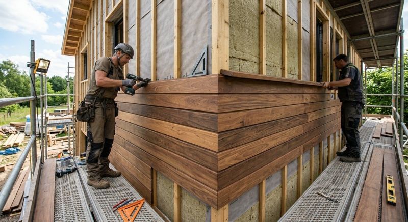 Wood Cladding Installation in Franklin, VT