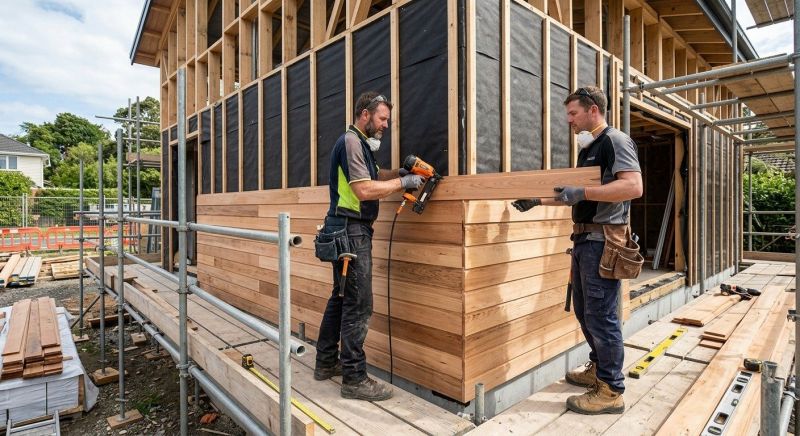 Wood Cladding Installation in Jeffersonville, VT