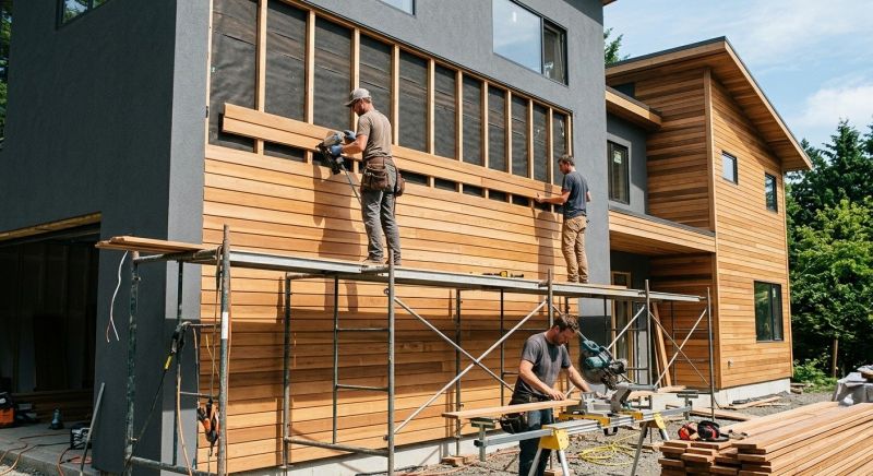 Wood Cladding Installation in Plattsburgh, NY