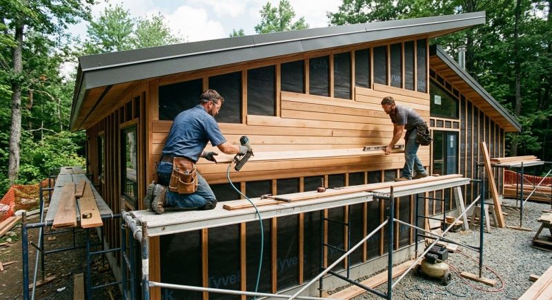 Wood Cladding Installation in Richford, VT