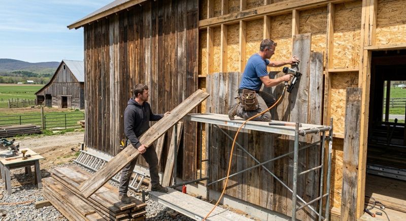 Wood Plank Siding Installation in Saint Albans, VT