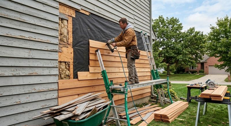 Wood Siding Installation in Milton, VT